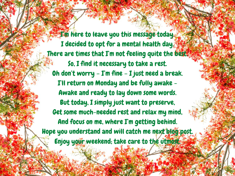 Poem with a Personal Message